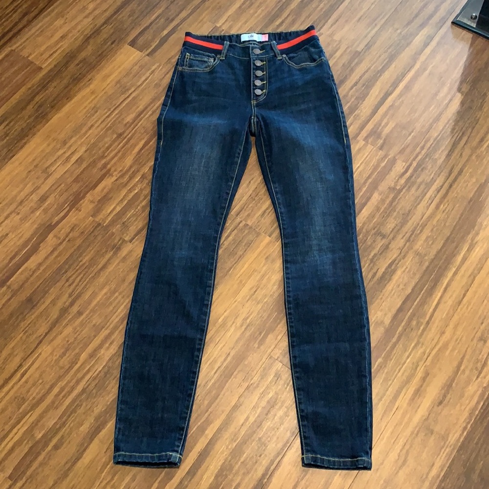 cabi, NWT, Button Fly Skinny, dark wash